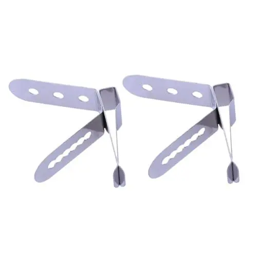 Produktbild: 2St Halter Lebensmittelecht Thermometerbefestigung Thermometerfixierung Edelstahlclip Grillclip Parrillas Stand Ofen Küchenzubehör Sondentopf-Clip Abs Fleischthermometer Silver SHOWERORO