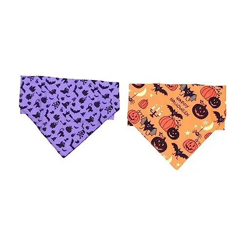 Produktbild: COSMEVIVI Halloween Kostüme Dreieck Schals Für Hunde 2pcs Pet Schal Taschentücher