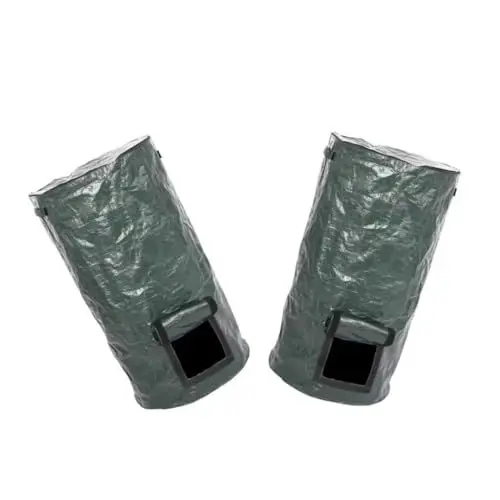 Produktbild: 2St Kompostbeutel Hof gefallene Blätter Tasche Aufbewahrungstasche für Abfall Gartenabfallsack folientüten garten blatt tasche Container für abgefallene Blätter im Freien organisch