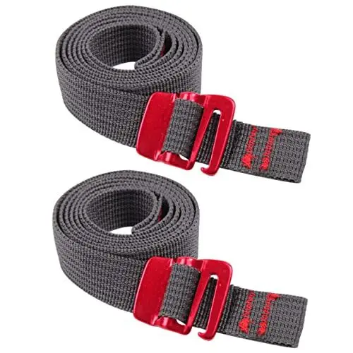 Produktbild: 2St Rucksackgurt Outdoor-Bündelgurt Zeltzubehör-Befestigungsband Rucksackzubehör-Befestigungsband Gepäckspanngurt Verpackungsband Gepäckband Befestigungsgurte Bindegürtel Nylon COLLBATH