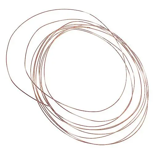 Produktbild: 2St T2 Kupferdraht blanker Kupferdraht blanker Draht 8 Gauge Kupferdraht Blumendraht Kupferdraht für Basteldraht Schmuckdraht für die Schmuckherstellung Kupferkabel Korn