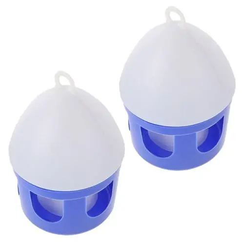 Produktbild: BESPORTBLE 2St Taubenkessel Futterbehälter für Vogelwasser meerschweinchen Futter Spender Trog Wachtel-Feeder tränkebecken wasserbecken Taubenbrut Taubenfutterautomat Taubenwasserbehälter PVC