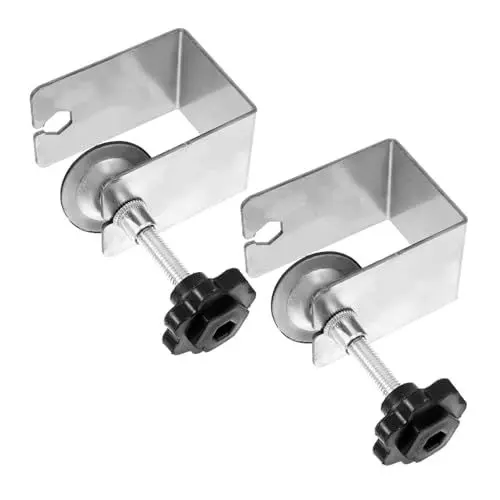 Produktbild: 2St Tischlerklammer vice vize woodworking tools greifzangen Tigerklemme für die Schraubzwingen aus Edelstahl Tafel Halter Edelstahlclip Sicherungsclip Werkzeug Rostfreier Stahl
