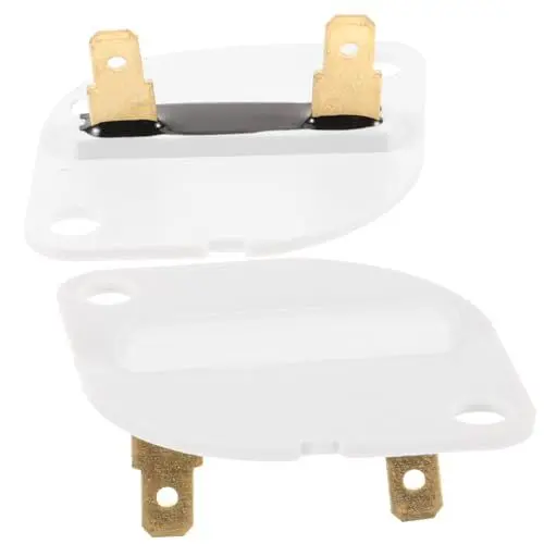 Produktbild: 2St Trocknersicherung Zubehör für Haushaltsgeräte Trockner-Heizelement-Baugruppe Trocknerheizungsthermostat Ersatz-Trocknerthermostat Ersatz-Heizelement Trocknerkühler Plastik Weiß NESTINGHO