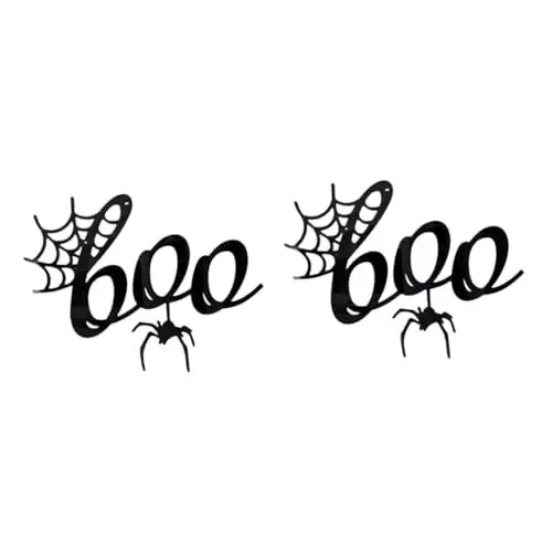 Produktbild: 2St Wandaufkleber halloween window stickers halloween dekoration Fensterdekoration Wohnkultur Wandtattoos Dekorationen schmücken 3D-Spinnen-Wanddekoration Halloween-Aufkleber Acryl OSALADI