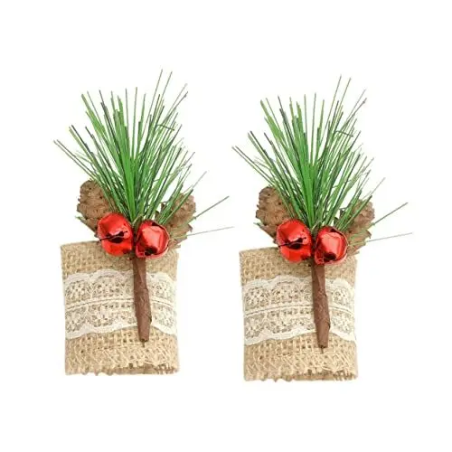Produktbild: 2St Weihnachtsserviettenringe Serviettenringe aus roten Beeren dekorativer Serviettenhalter weihnachtsdeko Schreibtisch weihnachtliche tischdeko Weihnachtsbedarf Serviettenschnalle PRETYZOOM