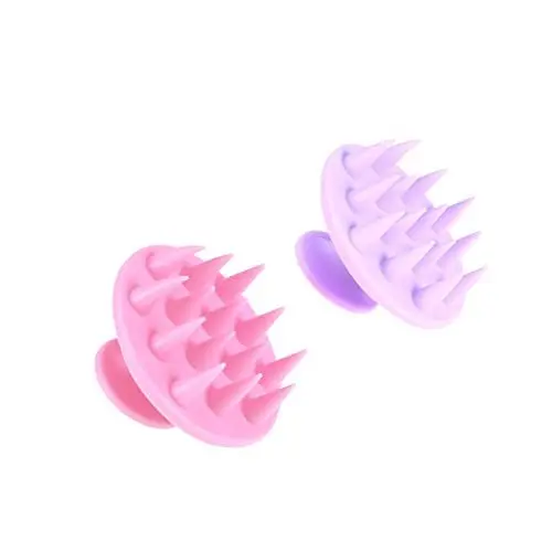 Produktbild: PartyKindom 2St haarmassagebürste haarmasage bürsten silikonpinsel shampoobürste Haarwäsche Massage Bürste Shampoo-Bürste Kopfmassagegerät Bürstenkopf trockener Haarkamm Wäscher