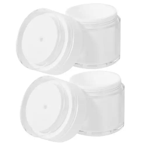 Produktbild: 2st Cremetiegel Drücken Make-up-reisebehälter Behälter Für Toilettenartikel in Reisegröße Behälter Mit Deckel Behälter Für Augencreme Mini Luftpumpe Lotionsbehälter Wie Weiß BELLIFFY