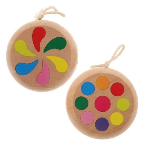 Produktbild: 2st Hölzernes Jo-jo Kinder Yoyo Yoyo-Spielzeug -bälle Für Kinder Anfänger-yoyo Lernspielzeug Für Kinder Kleine Jojos Partygeschenke Karnevalspreise Light Brown Holz JOINPAYA