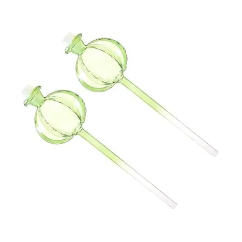 Produktbild: 2st Kaktus-blumenbewässerung Selbstbewässernde Glühbirnen Blumenbewässerungszwiebeln Bewässerungszwiebeln Für Zimmerpflanzen Wasserspitzen Glas Mit Hohem Borosilikatgehalt Green VINTORKY