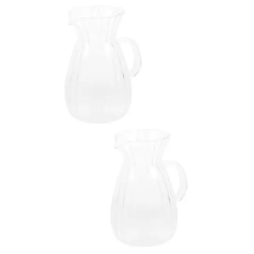 Produktbild: 2st Milchkännchen Aus Glas Kleiner Sahnekännchen Milchkrug Aus Glas Milch Zubehör Zarter Milchkrug Multifunktionskännchen Sahnekännchen Für Den Täglichen Gebrauch Transparent Garneck