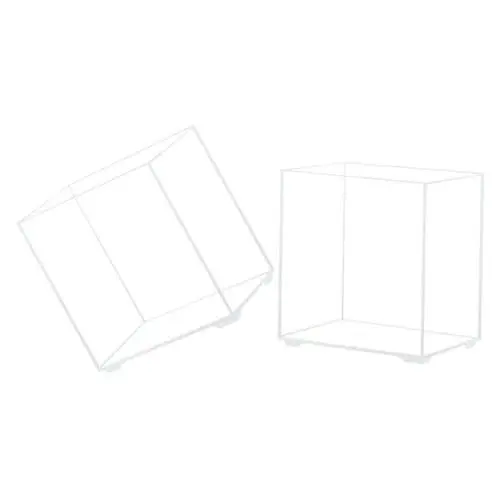 Produktbild: Kisangel 2 Stücke Acryl Fisch Schalen Hause Aquarium Tank Dekorative Pflanzen Betta Fisch Schüssel für Desktop