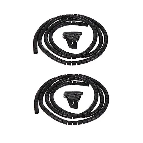 Produktbild: 2st Netzkabelschutz Spirale Kabel Home Kabel Management Kabel Collector Draht Veranstalter Kabel Management System Kabel Management Hülse Sport Drahtabdeckung Multifunktion