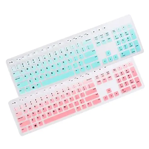 Produktbild: 2st Staubdichte Tastaturabdeckung Schützt Die Haut Jelly Comb Tastaturabdeckung Tastaturschutzversorgung -tastaturabdeckung Silikon Tastatur Abdeckung Schreibtisch Klaviatur