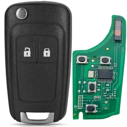 Produktbild: 2-Tasten Autoschlüsselanhänger PCF7937E PCF7941 Chip für 433mhz ID46 Chip für Opel Adam Astra J Zafira C Mokka Insignia