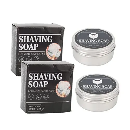 Produktbild: 2-teilige Rasiercreme, 50 G Rasierschaum mit Feinem, Reichhaltigem Schaum, Hautbefeuchtender Rasierschaum für die Männerrasur