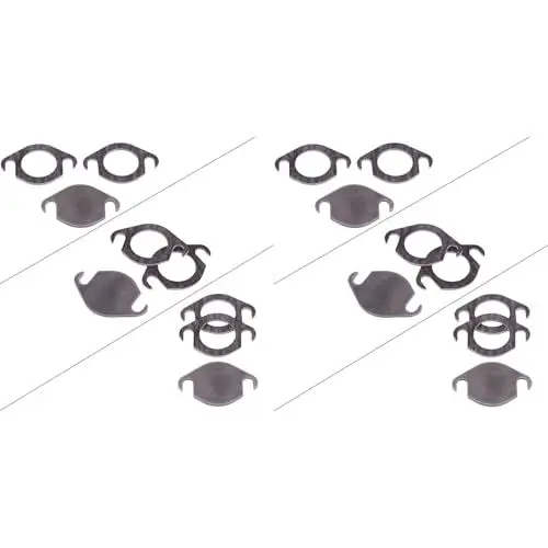 Produktbild: 2-teiliges AGR-Ventil-Blindplatten-Set mit Dichtung, Edelstahl-Ventil-Blindplatten-Set, Passend für SEAT GALAXY TDI Abgassystem-Zubehör