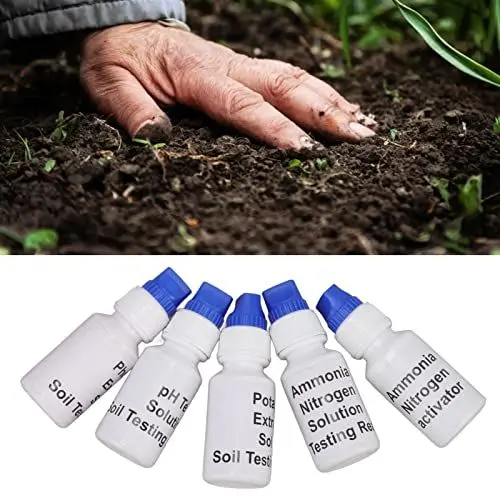 Produktbild: 2-teiliges Bodentest-Set, Boden-pH-Teststreifen für den Besten Rasengarten, Genaue Nährstoff- und PH-Analyse in Echtzeit Zum Testen von Garten, Rasen, Gemüse, Garten