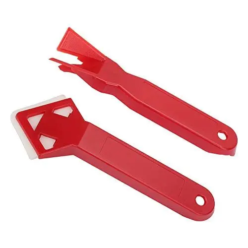 Produktbild: 2-teiliges Dichtungswerkzeug-Set, Silikon-Dichtungsmittel-Entferner-Schaufel, Glaszement-Dichtungsschaber, Professionelles Finish für die Meisten Dichtungsmassen, Füllstoffe und