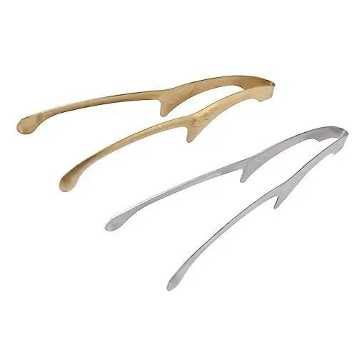 Produktbild: 2-teiliges Grillzangen-Set, Kochzange, Edelstahl-Grillzange mit langem Griff, Küchen-Grillwerkzeug-Set