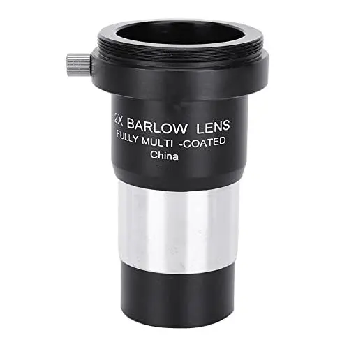 Produktbild: 2X Barlow-Linse, Metall-Teleskop aus Optischem Glas, Barlow-Len-Teleskop-Zubehör, Teleskop-Zubehör für Teleskop-Okular