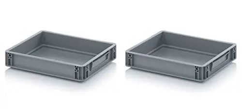 Produktbild: 2x Eurobehälter-Eurobox 40 x 30 x 7,5 inkl. gratis Zollstock * 2er Set