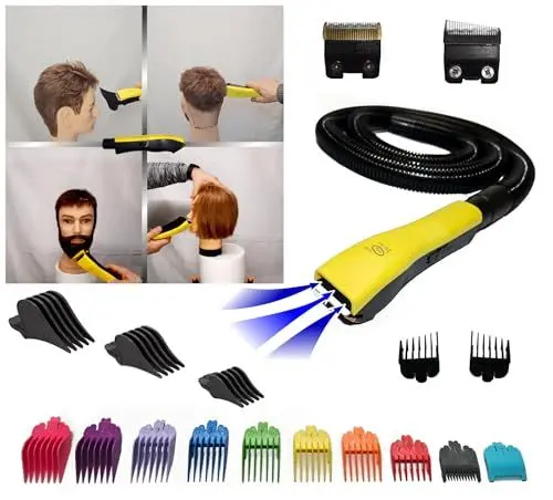 Produktbild: 2x Scherkopf, Haarschneider Staubsauger 2 in 1 Haare Schneiden Saugen mit Absaugsystem Hair Easy Cut