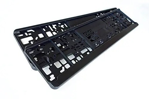 Produktbild: 2x Universal Kennzeichen- Nummernschildhalter 530mm Schwarz Made in Germany
