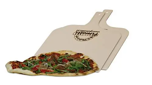 Produktbild: 2xPimotti Pizzaschaufel/Brotschaufel/Flammkuchenbrett aus naturbelassenem Sperrholz für Pizzastein