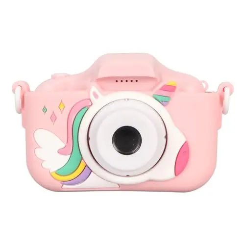 Produktbild: 2-Zoll-IPS-Bildschirm-Kinderkamera, 40 MP 1080P Vorne und Hinten, Dual-Kamera, Zum Aufzeichnen von Video und Ton, Musik-Player, Einfache Bedienung, für Jugendliche