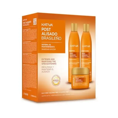Produktbild: 3 BRUJAS Set mit Shampoo, Conditioner und Maske Postalisado, ohne Salze, 3 Flaschen à 250 ml, Gesamtmenge: 750 ml
