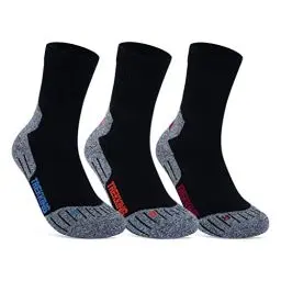 Produktbild: 3 Paar Sportsocken Herren Damen Laufsocken Funktionssocken Wandersocken Stoßabfedernd 16101 WP (Farbmix 43-46)