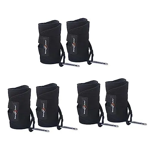 Produktbild: 3 Paare Workout-Hängegurte Fitness Bauchgurte Bauchmuskeltraining Hebebänder Bein Klimmzugstange hängen hängender Bauchgurt Haushalt Cantilever-Gürtel Armbinde Trainingsgürtel