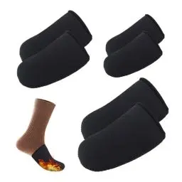 Produktbild: 3 Paare Zehenwärmer, AMONENZ Thermo Zehenkappen, Neopren Zehenwärmer, Wiederverwendbar Neoprensocken, für Radfahren, Laufen, Wandern, Eisbaden oder Wintersport