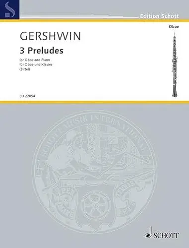 Produktbild: 3 Preludes: Oboe und Klavier. (Edition Schott)