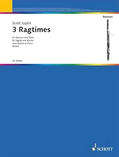 Produktbild: 3 Ragtimes: Fagott und Klavier.
