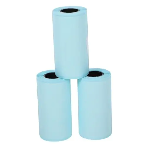 Produktbild: 3 Rollen Etikett Aufkleber Papier für Thermodrucker Thermobonpapier Pos-Papier CANIGHT