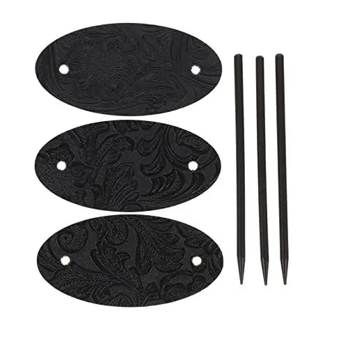 Produktbild: 3 STÜCKE Haarspange mit Stab, Kunstleder, Haarspangen, Haarschieber, Pferdeschwanzhalter, Haarschmuck, Haarspange mit Holzschiebestab für Mädchen