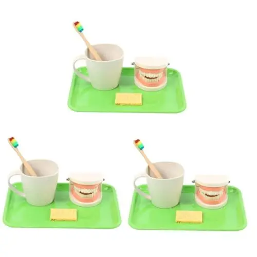 Produktbild: 3 Sätze Spielzeug für die frühe Zahnerziehung Rollenspiele Spielzeug zum Zähneputzen für Kinder Spielzeuge Modelle zahnmedizinisches Lernspielzeug pädagogisches Wiederverwendbar