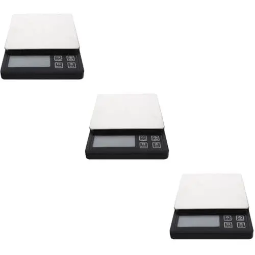 Produktbild: 3 Sätze elektronische Waage Digitale Körperwaage Lebensmittelwaage für den Haushalt kitchen scale kuechenwaage multifunktionswerkzeug digitale Haushaltswaage tragbare Grammwaage Amosfun