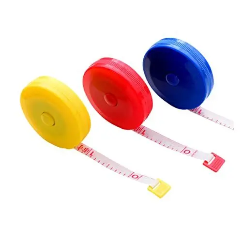 Produktbild: 3 Stk maßkrug messband taste wischtelgeschenk angaangaq plasure caakg measurement tape glasfaserstab button Nähen Nähzubehör Lineal messen täglicher Gebrauch Maßband Weiches Lineal