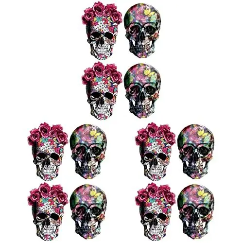 Produktbild: 3 Stück Aufbügler zum Aufbügeln Aufnäher Halloween Thema Stoffaufkleber Reparatur Stickerei Handarbeit Patches Stoffaufkleber Party Festival Feier Bestickt Applikationen