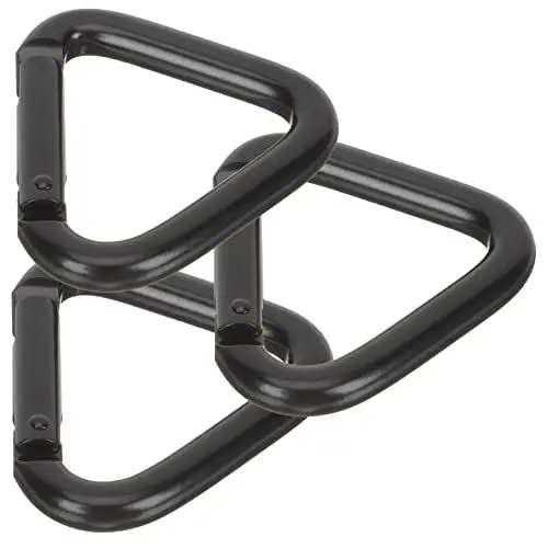Produktbild: 3 Stück Dreieckskarabiner Großer Schlüsselanhänger Mini-Schlüsselanhänger Kletterkarabiner Dreiecksschnalle Schlüsselanhänger Schnallenpaket Zum Klettern Großer