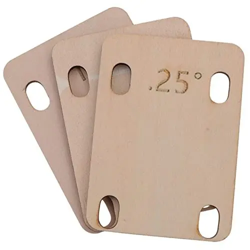 Produktbild: BESTonZON Gitarrenhals-einstellpad 3er-pack Bass-halsscheiben Gitarrenzubehör Holzmaterial Einfach Zu Installieren