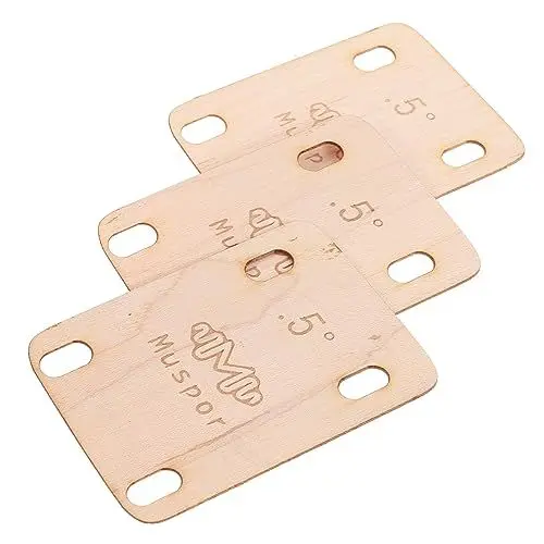 Produktbild: 3 Stück Gitarrenhals Abstandshalter Gitarrenhals Zubehör Bass Hals Unterlegscheiben Bass Hals Abstandshalter Gitarrenhals Dichtung Bass Hals Holz Unterlegscheiben Holz Hals UPKOCH