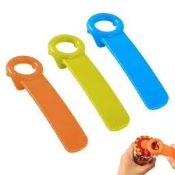 Produktbild: 3 Stück Glasöffner Manuell, Bieröffner, Glasdeckelöffner, Mühelos Bieröffner Deckelöffner für Schraubgläser, für Ältere Menschen, Kinder, Frauen, Schwache Hände (Blau, Orange, Grün)