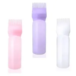 Produktbild: 3 Stück Haarfärbebürste Flasche Haarfärbemittel Flasche Bürste Färben Shampoo Flasche Ölkamm Haarwerkzeuge Applikator Pinsel Flaschen