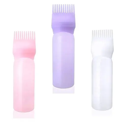 Produktbild: 3 Stück Haarfärbebürste Flasche Haarfärbemittel Flasche Bürste Färben Shampoo Flasche Ölkamm Haarwerkzeuge Applikator Pinsel Flaschen
