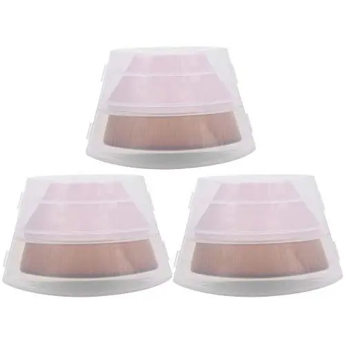 Produktbild: 3 Stück Make-up-Pinsel, tragbare Make-up-Pinsel für flüssige Grundierung, kosmetische flache Rougepinsel, Kosmetikpinsel zum Polieren, Tupfen, Concealer (rosado)