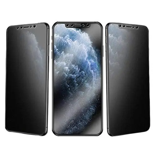 Produktbild: 3 Stück Matt Schutzfolie für iPhone 14 Pro Sichtschutz Schutzglas Anti-Fingerabdrück Anti-Spähen Privatsphäre Displayschutz 9H Gehärtetes Glas Blickschutzfolie Schutzglas für Apple 14 pro, 6.1”